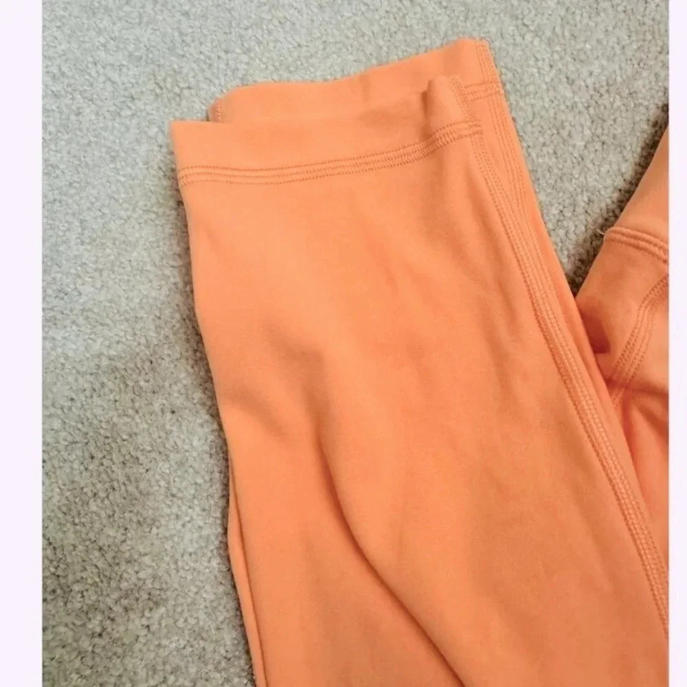 - Lululemon Align High Rise Pant 25” Orange Soda Size 6 Double Lined, NW… - Picture 14 of 14